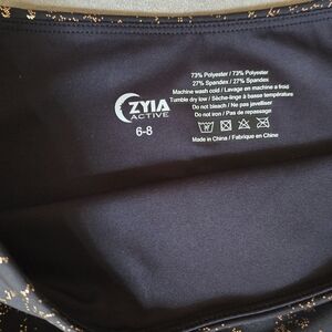 ZYIA Black and Gold Leggings